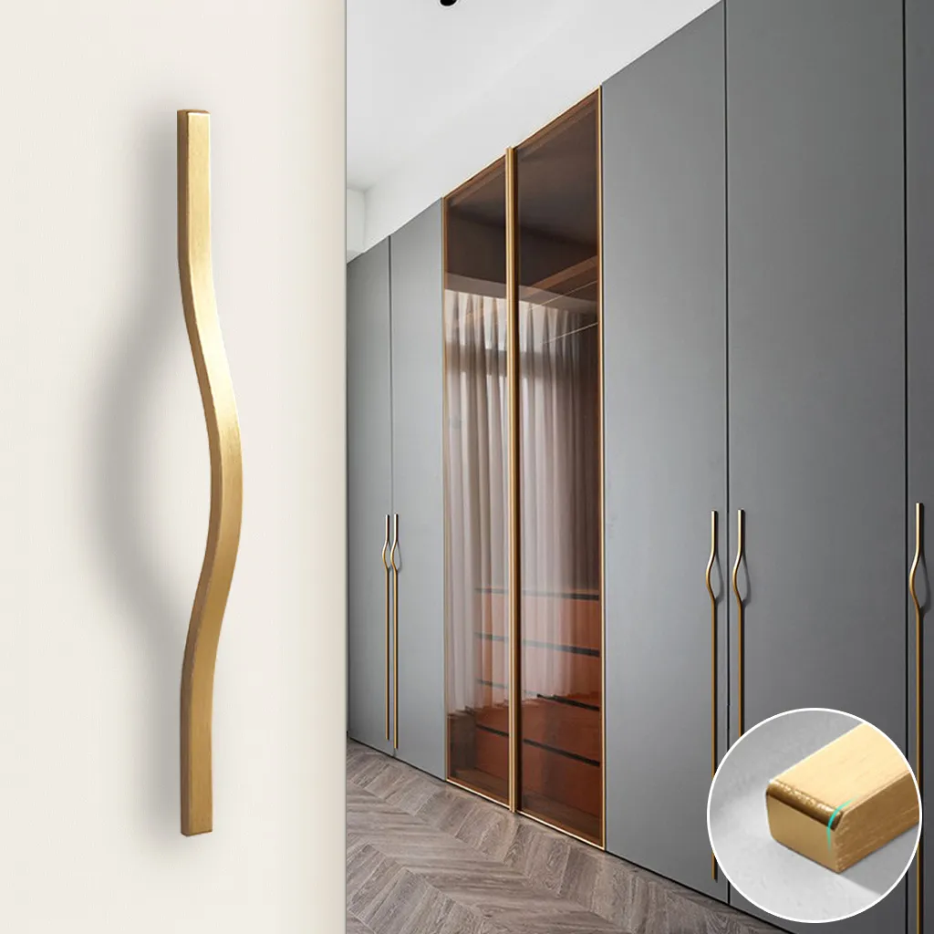 Gold Black Closet Door Pulls