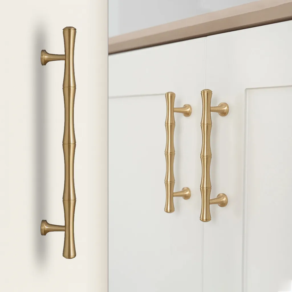 polished brass cabinet pull