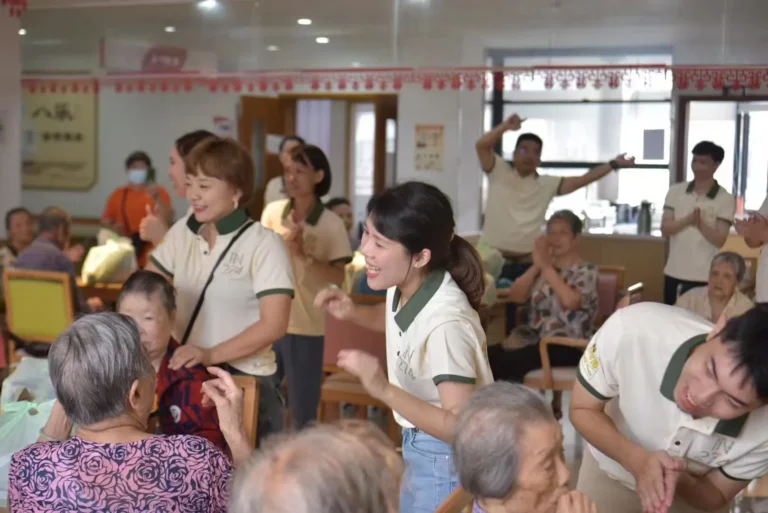 FOSUN volunteers organizing activities at a nursing home